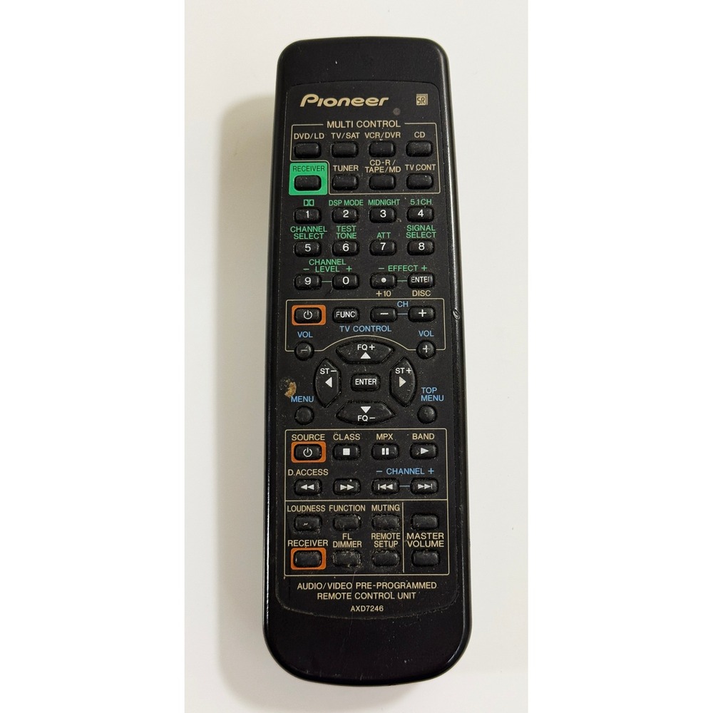 Pioneer Remote Control AXD7246 Audio Video Receiver Black Multi Control Unit